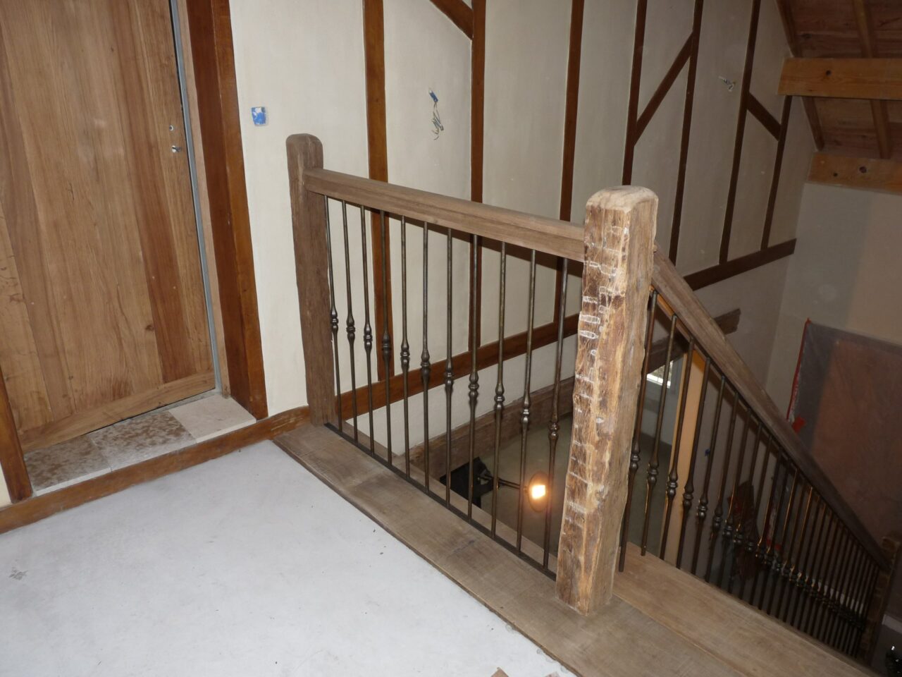 Photo d'une réalisation d'un escalier