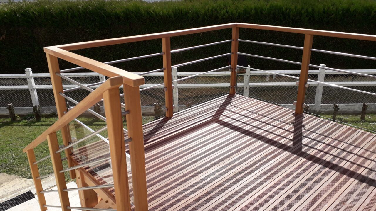 Photo d'une réalisation d'une terrasse